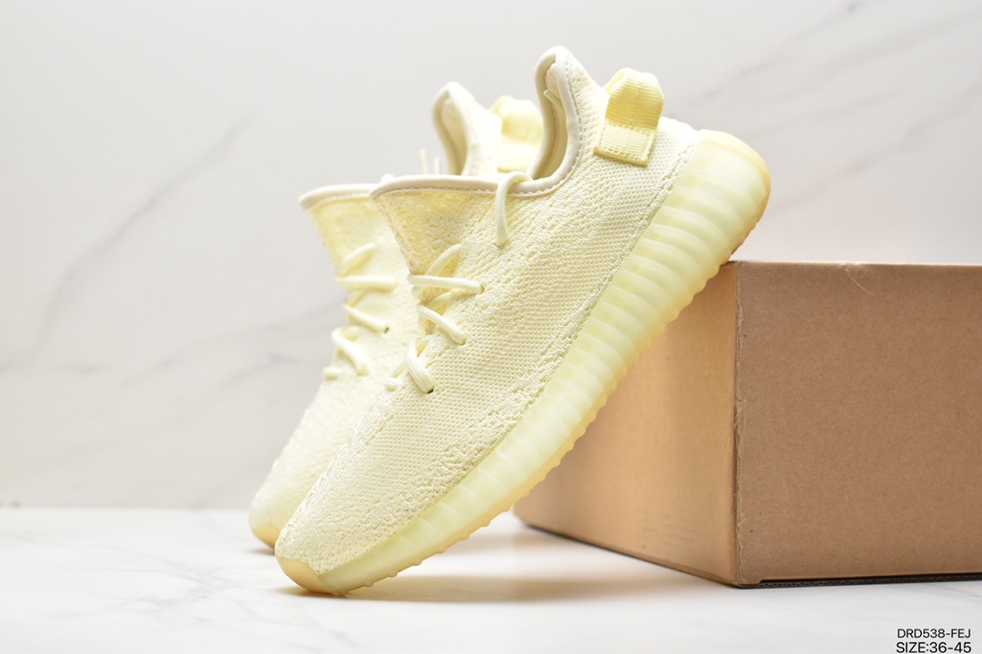 Really explosive Adidas coconut 350 yeezy 350 V2 hollow silk translucent breathing mesh material FU9161