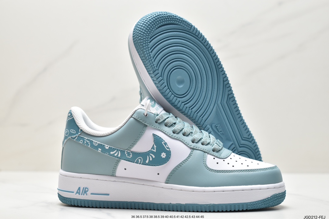 Nike Air Force 1 Low '07 White Blue Cashew Flower XM9612-092