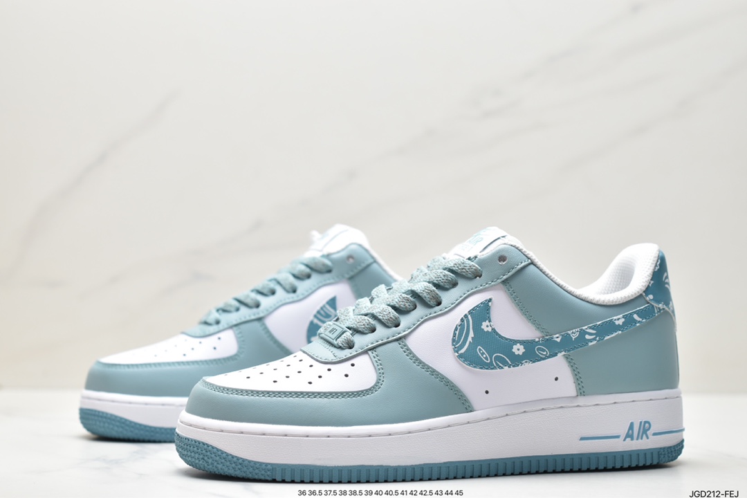 Nike Air Force 1 Low '07 White Blue Cashew Flower XM9612-092