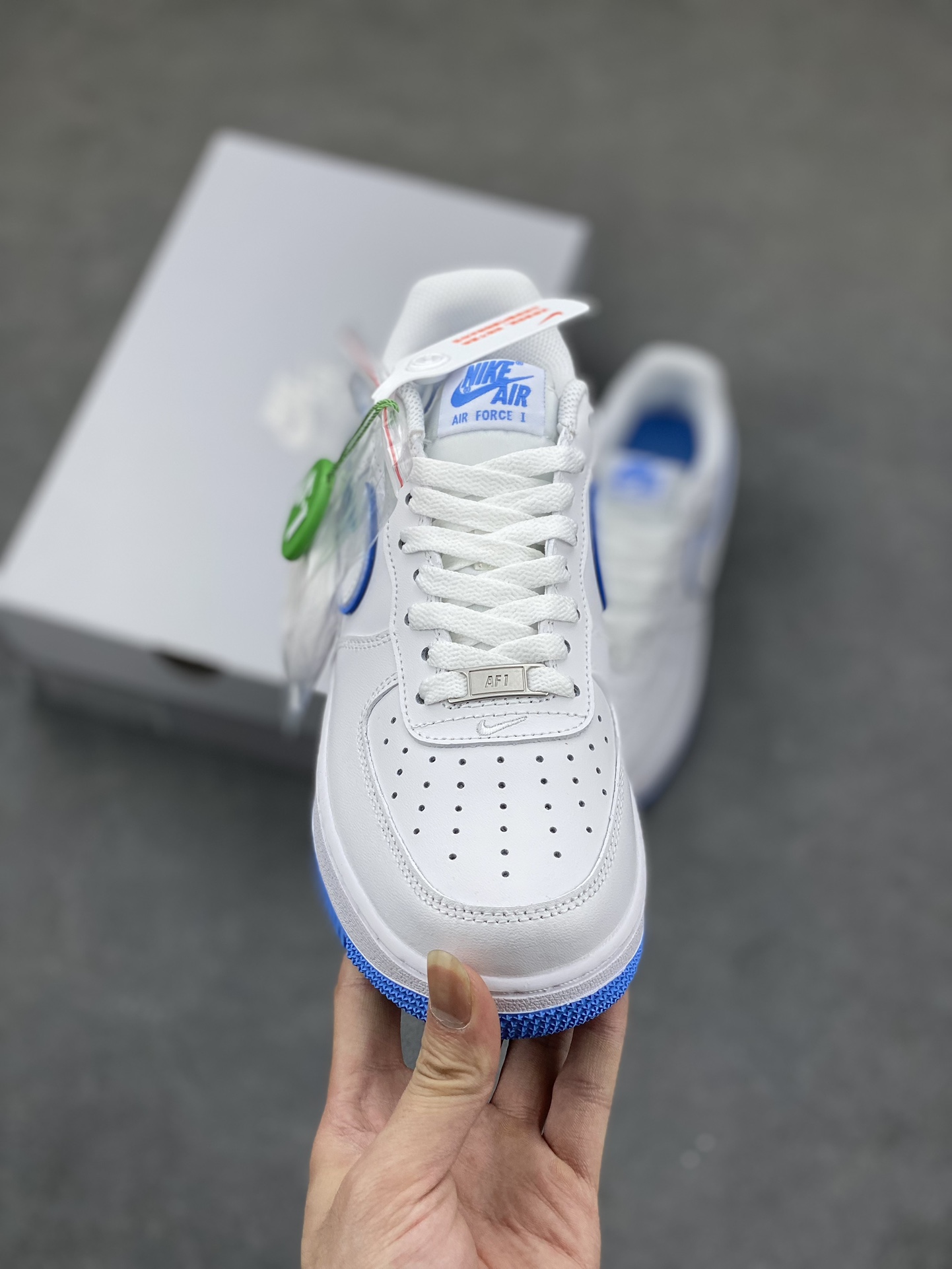 Nike Air Force 1 Low '07 White/Blue Athletic Sneaker (DV0788-101) 3 i1685479265 1879 1