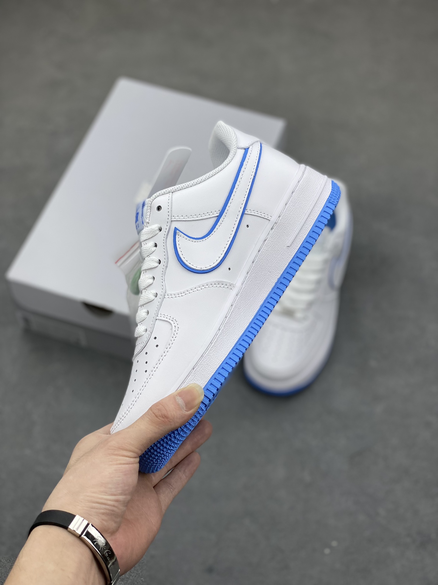 Nike Air Force 1 Low '07 White/Blue Athletic Sneaker (DV0788-101) 4 i1685479265 1882 2