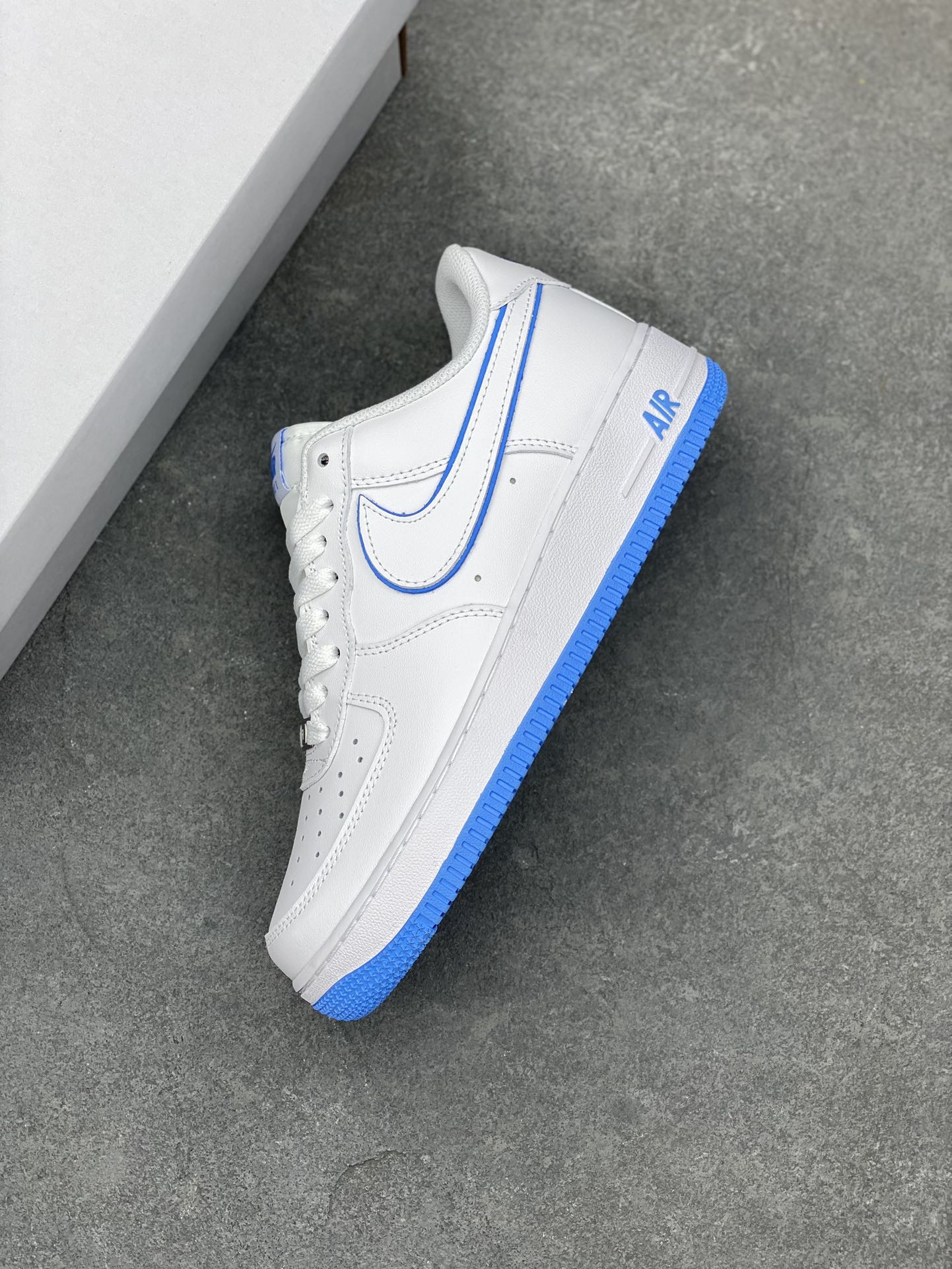 Nike Air Force 1 Low '07 White/Blue Athletic Sneaker (DV0788-101) 8 i1685479265 5786 6