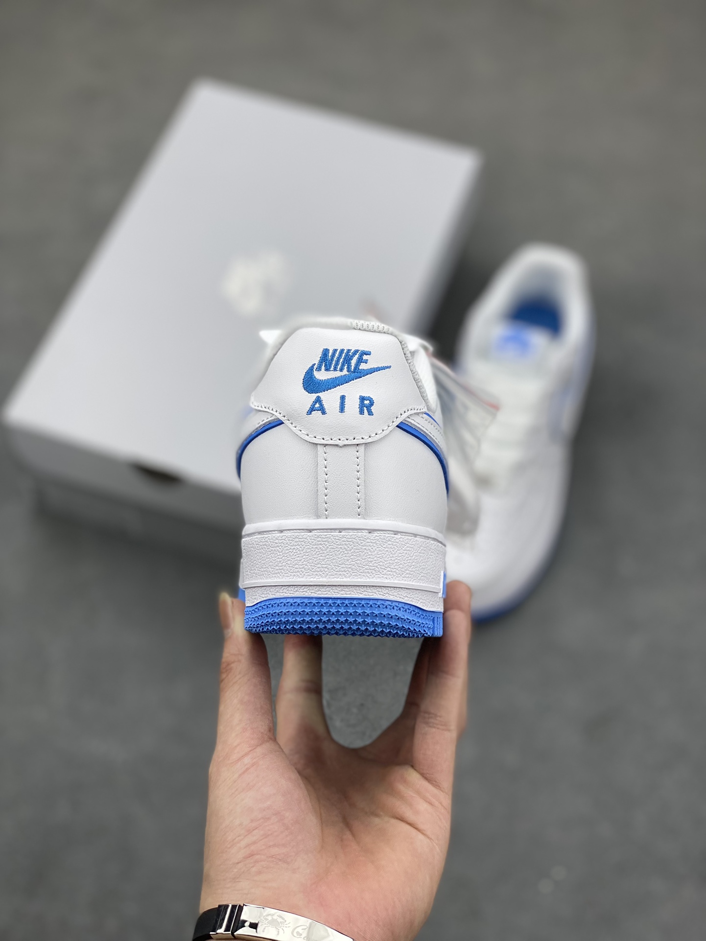 Nike Air Force 1 Low '07 White/Blue Athletic Sneaker (DV0788-101) 5 i1685479265 7807 3