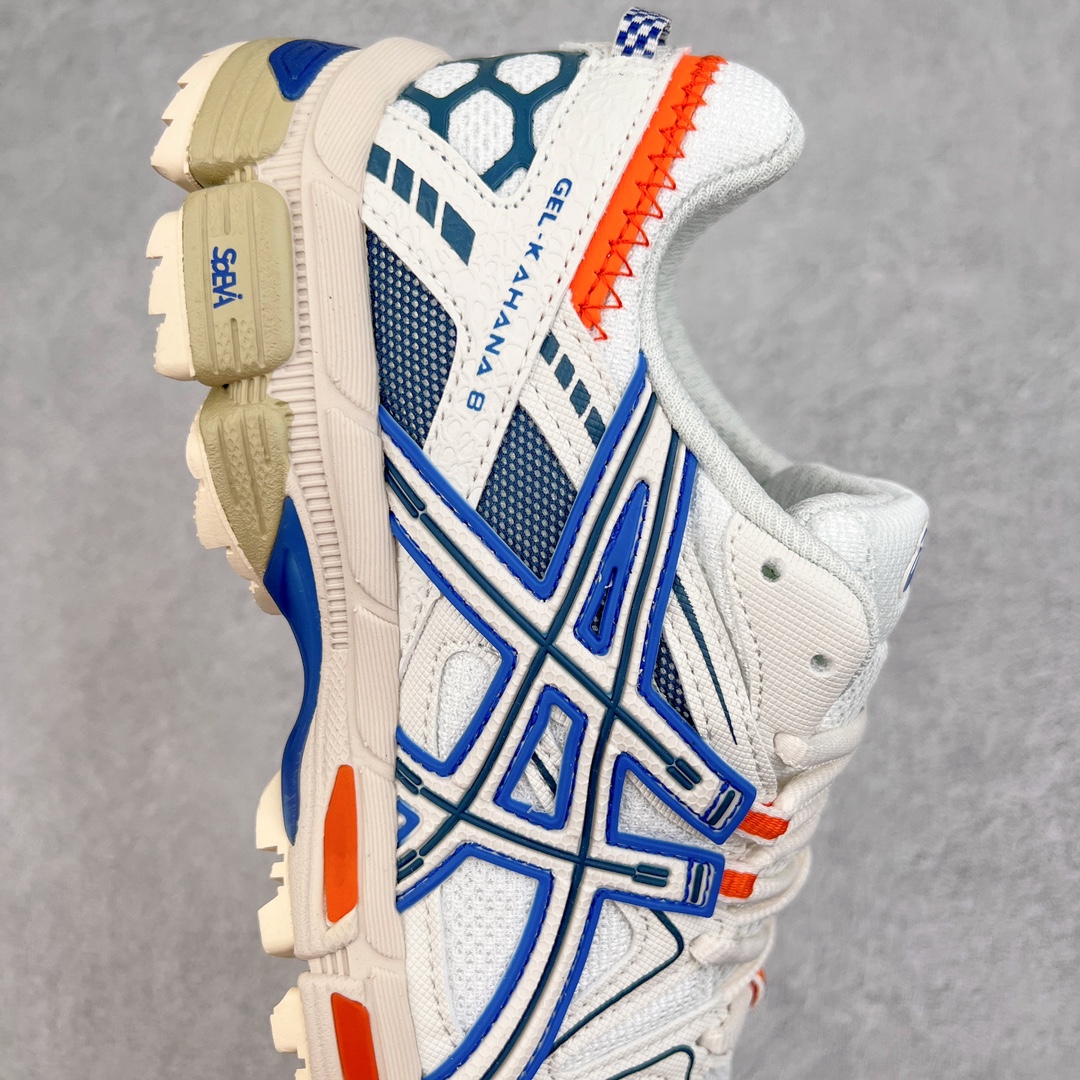 图片[6]-💰160 ASICS GEL-KAHANA K8 亚瑟士越野跑步鞋抓地稳定运动鞋缓震耐磨跑鞋 GEL-KAHANA系列为实用级越野跑鞋 融合机能和户外潮流强势回归 核心科技GEL内置于后跟 配合SPEVA弹性中底 减轻落地时地面对脚部的冲击力 中底内侧DYNAMIC DUOMAX 双密度防倾斜装置和中足补强结构 以及后跟几何形状构造 多方面支撑保护 AHAR耐磨橡胶大底 配合沟槽纹路设计 增强抓地力 后足GEL缓冲系统 减轻冲击时的冲击 实现平稳过渡 Trusstic系统 减少鞋底的重量 同时保留了鞋子结构的完整性 尺码：36 37 38 39 39.5 40 40.5 41.5 42 42.5 43.5 44 45 编码：Xby2936030-运动鞋