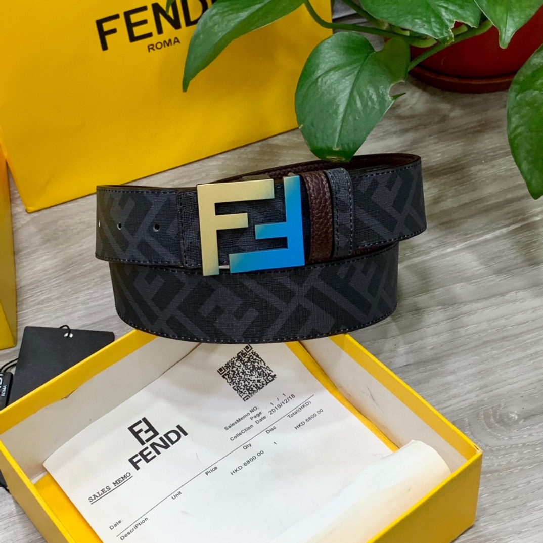 FENDI芬迪专柜同款宽4.0CM双