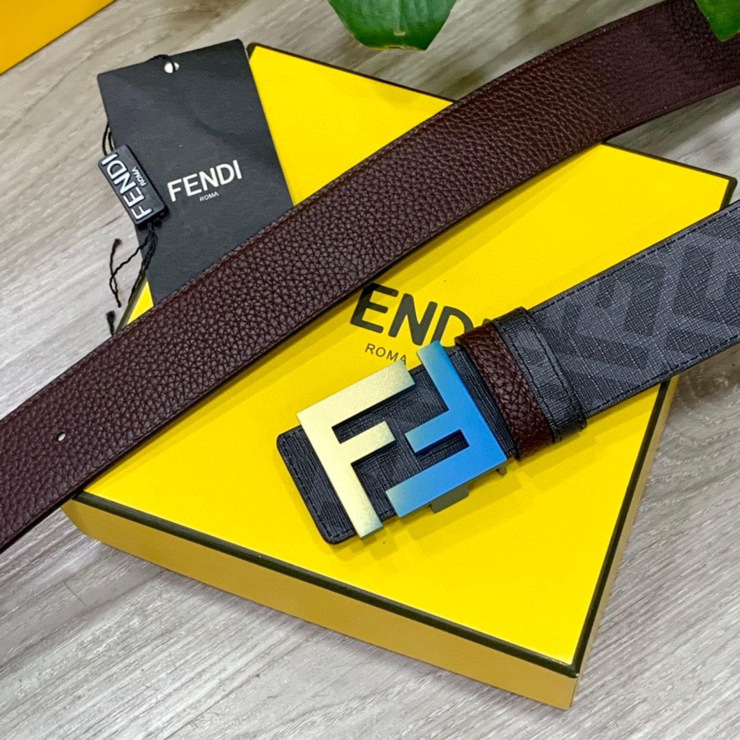 FENDI芬迪专柜同款宽4.0CM双