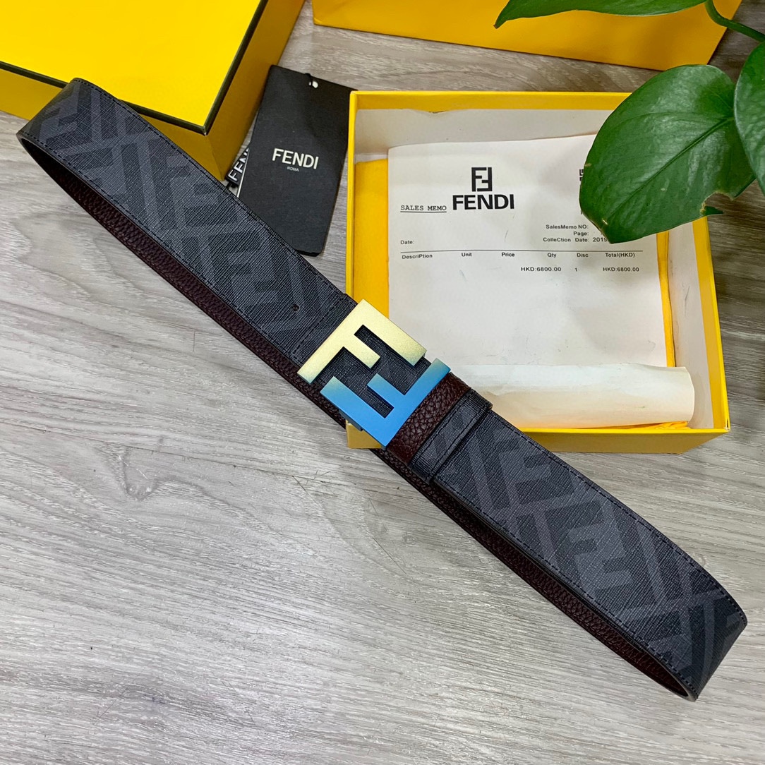 FENDI芬迪专柜同款宽4.0CM双