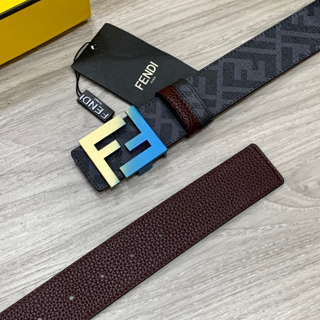 FENDI芬迪专柜同款宽4.0CM双