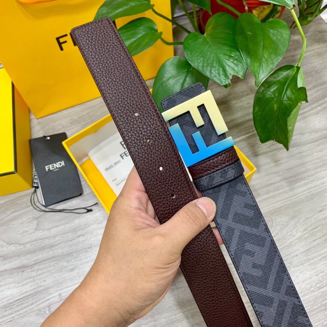 FENDI芬迪专柜同款宽4.0CM双