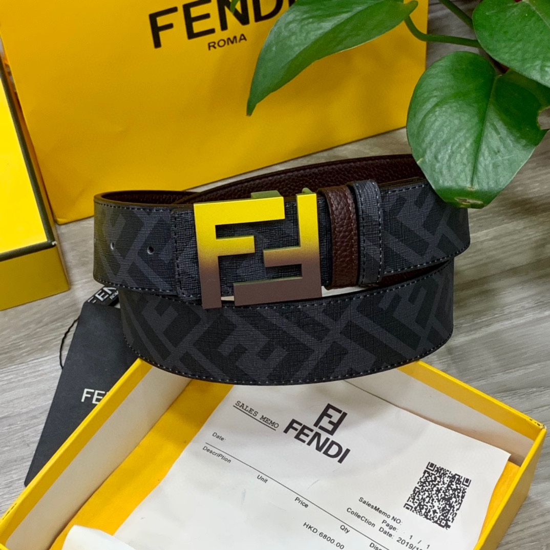 FENDI芬迪专柜同款宽4.0CM双