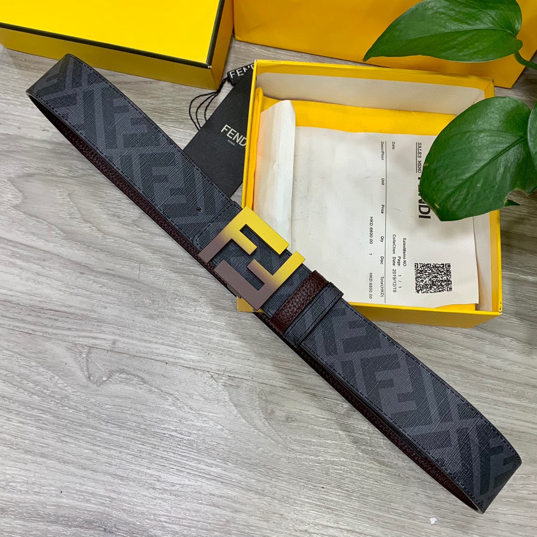 FENDI芬迪专柜同款宽4.0CM双