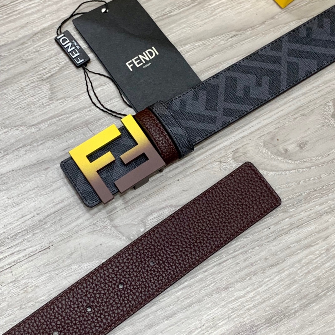 FENDI芬迪专柜同款宽4.0CM双