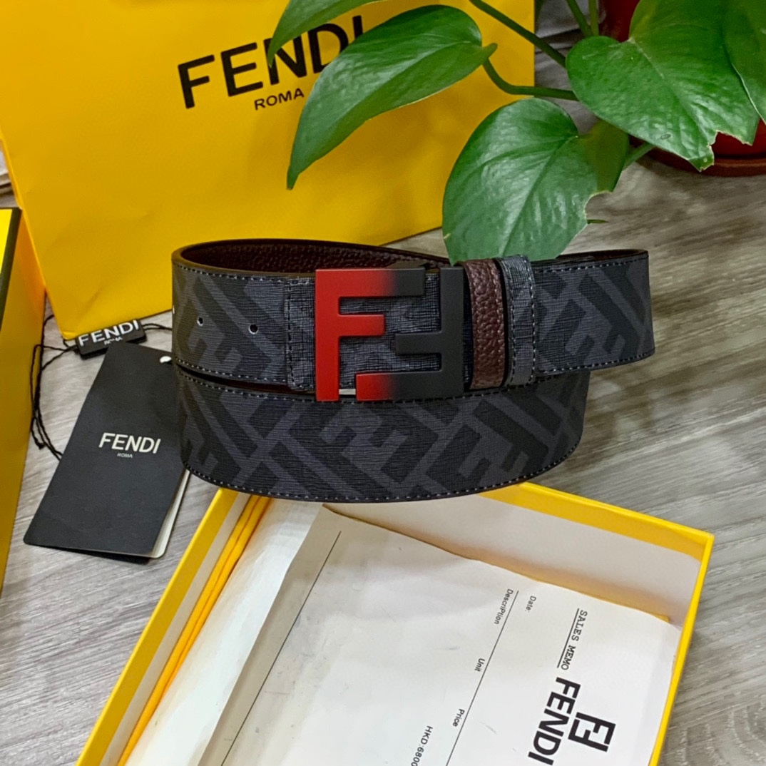 FENDI芬迪专柜同款宽4.0CM双