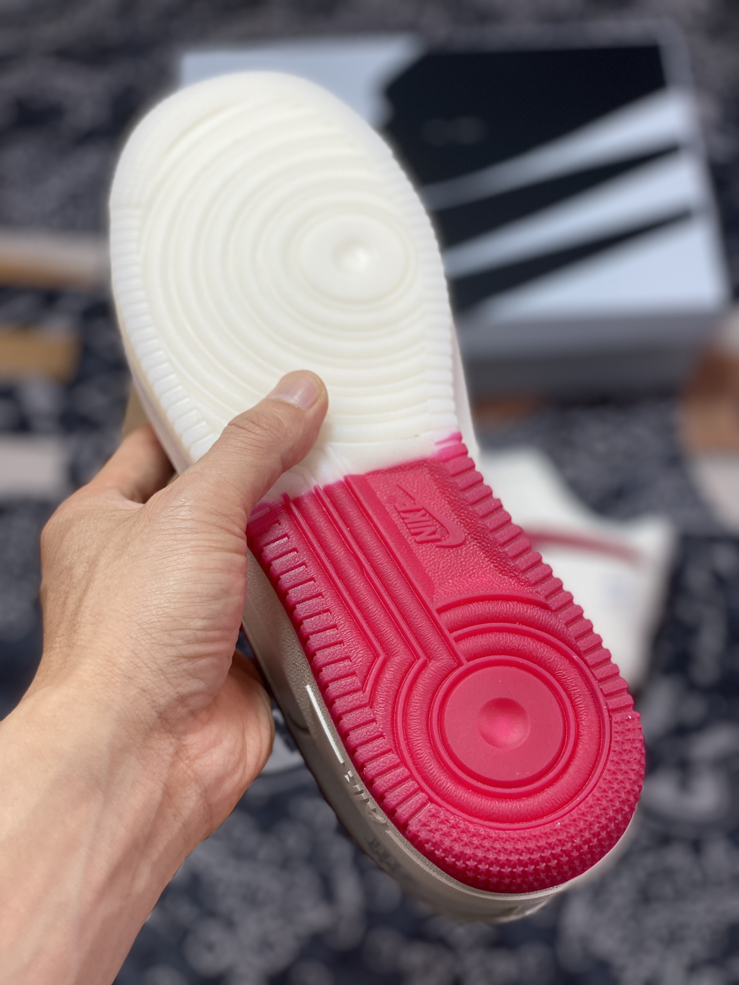 240 UNDEFEATED x Nike Air Force 1′07 Low”Beige/Red/Sliver 3M”空军一号经板鞋“米白红银车线五杠印花”BS9055-732