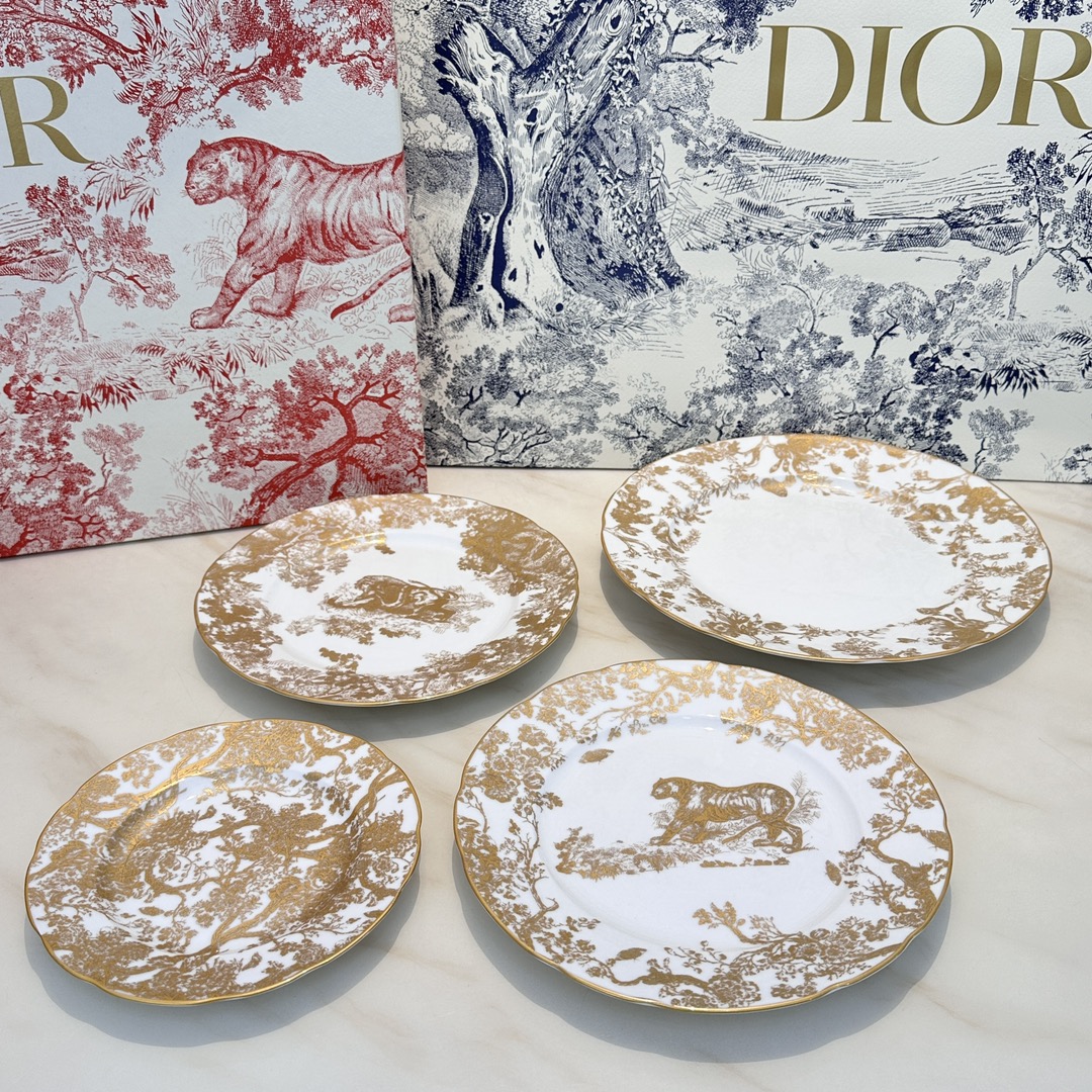 迪奥 Dior 高定典藏典雅居所生活方式奢华家居家纺四件套摆件 #3242BF23 2