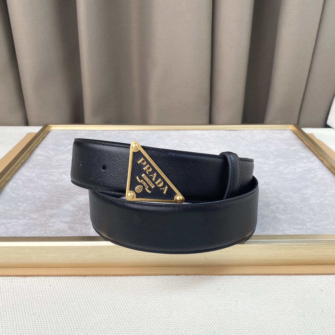 普拉D头层牛皮宽3.8CM官网同步纯