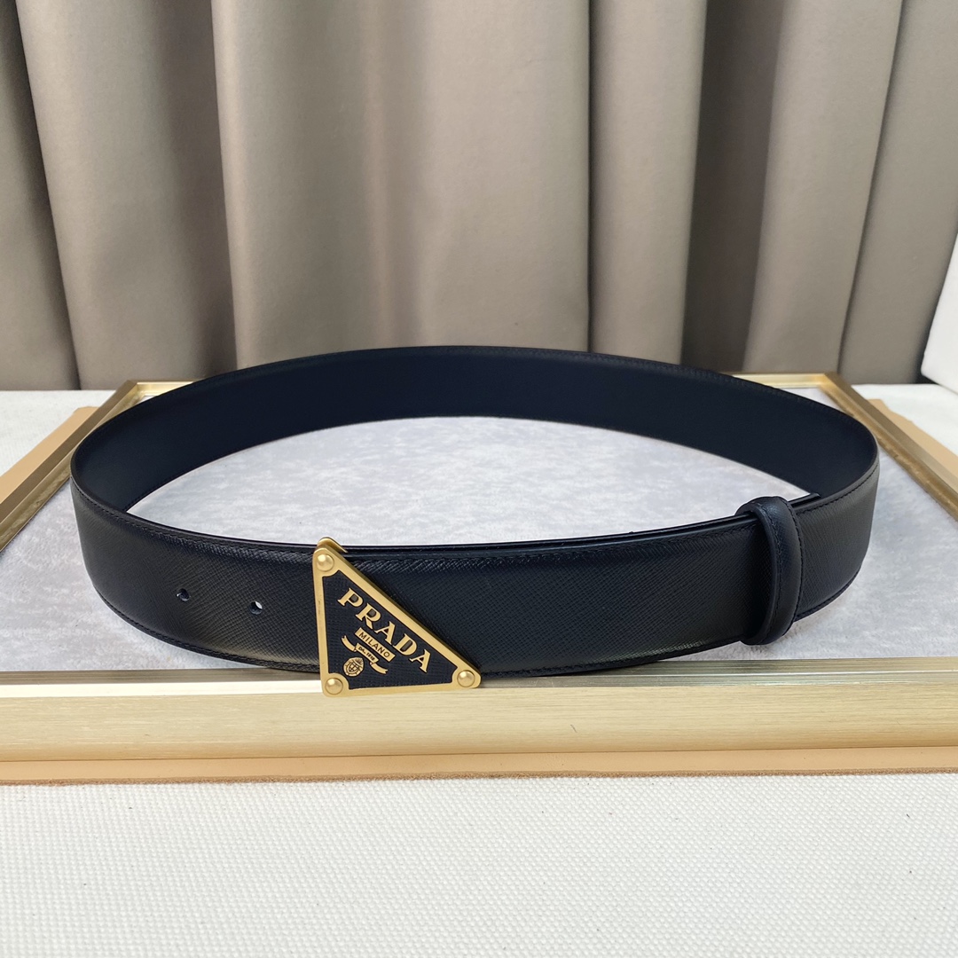 普拉D头层牛皮宽3.8CM官网同步纯
