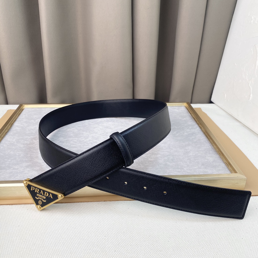 普拉D头层牛皮宽3.8CM官网同步纯