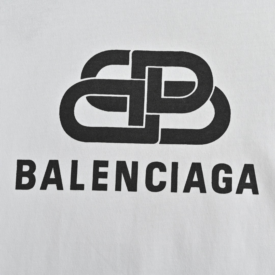 Balenciaga/巴黎世家 经典锁扣印花短袖