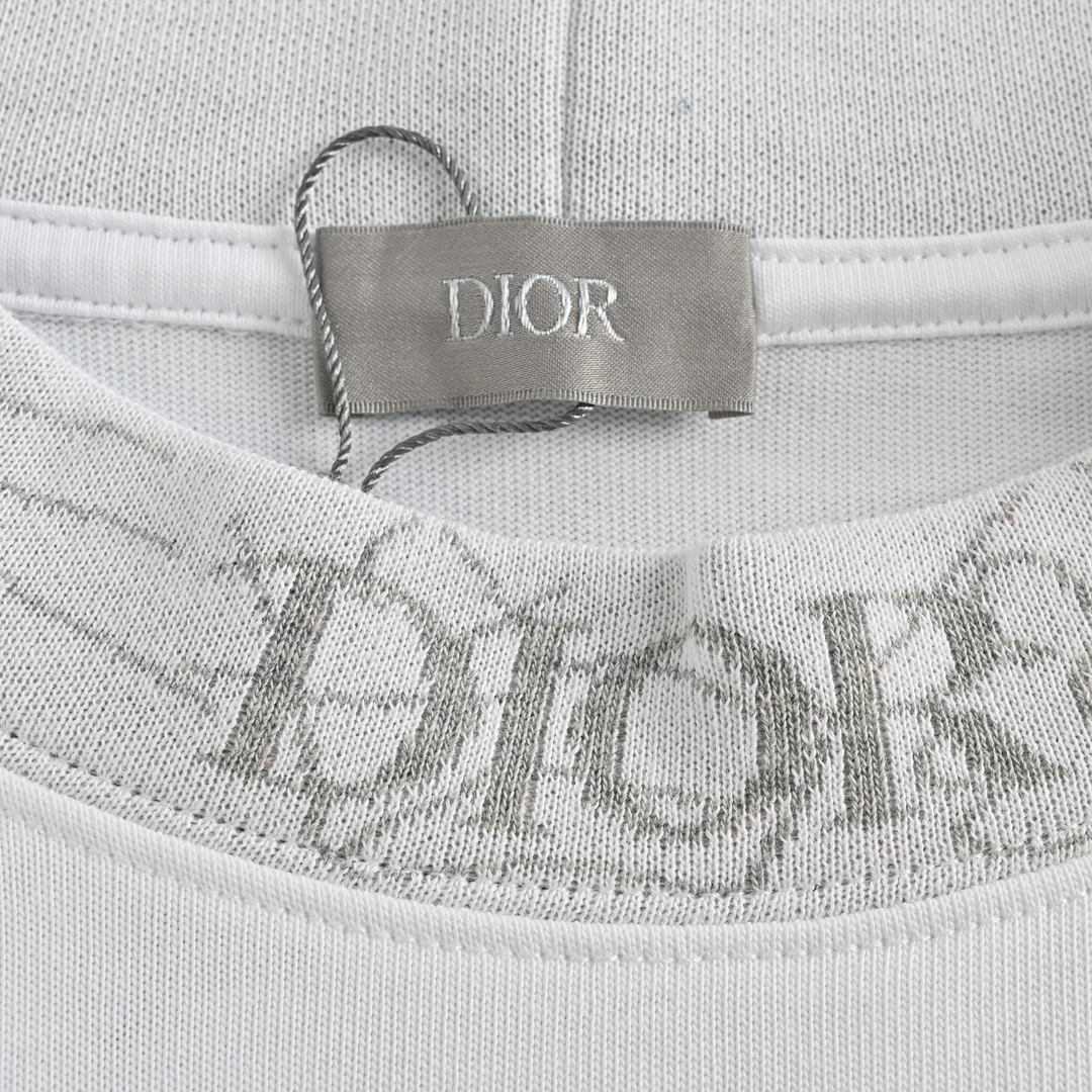 180 Dior/迪奥 23ss 花领口袋刺绣短袖