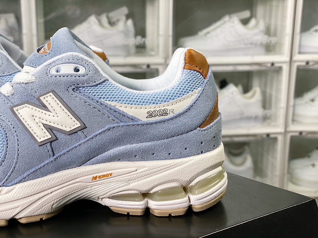 New Balance 2002R Series Retro Dad Style Casual Sports Jogging Shoes ”Light Wet Blue White Brown” M2002RSD