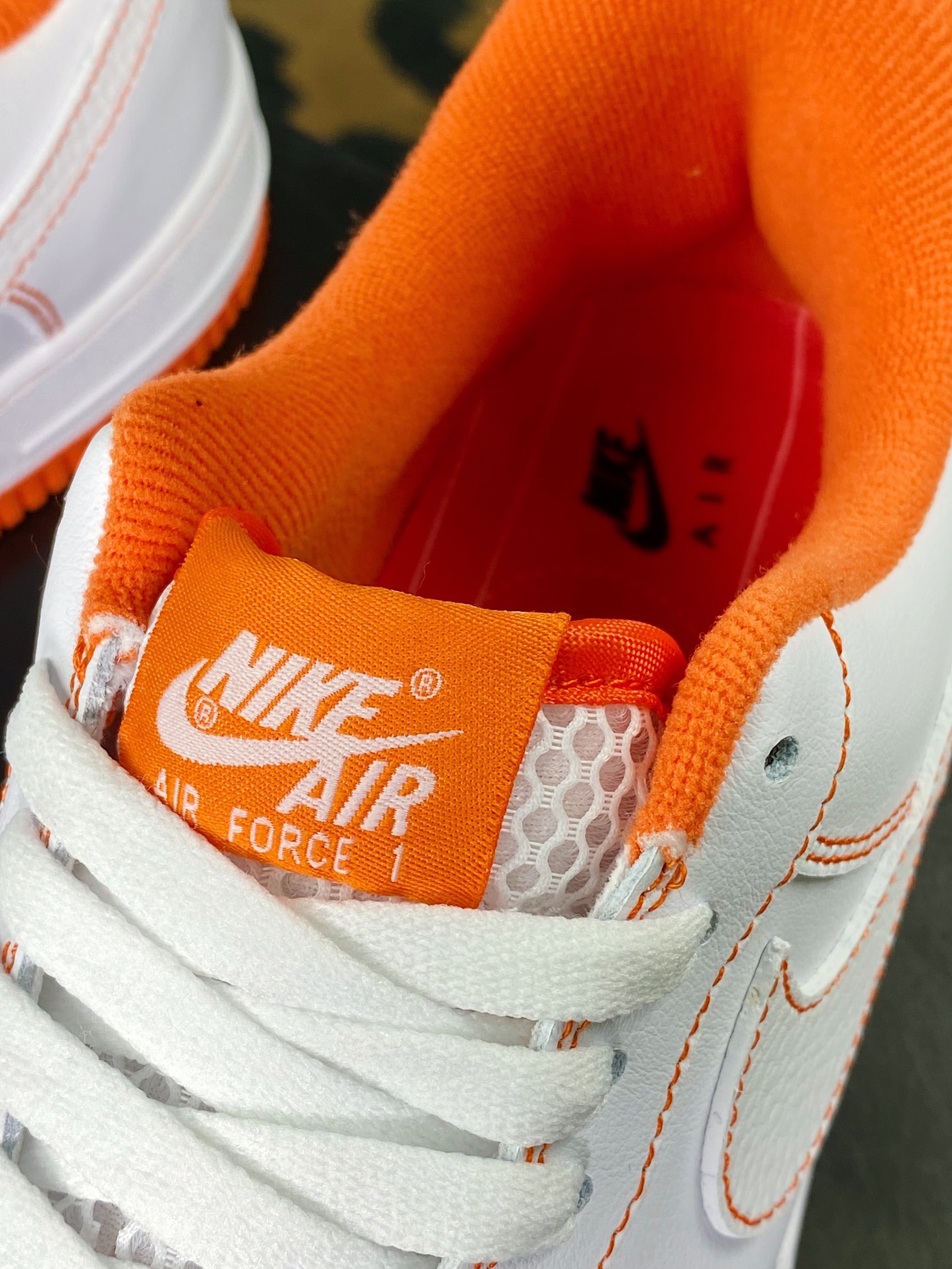 Air Force Low 1'07 ”Rucker Park” Air Force One classic low-top sneakers ”leather white and orange street ball” CT2585-100