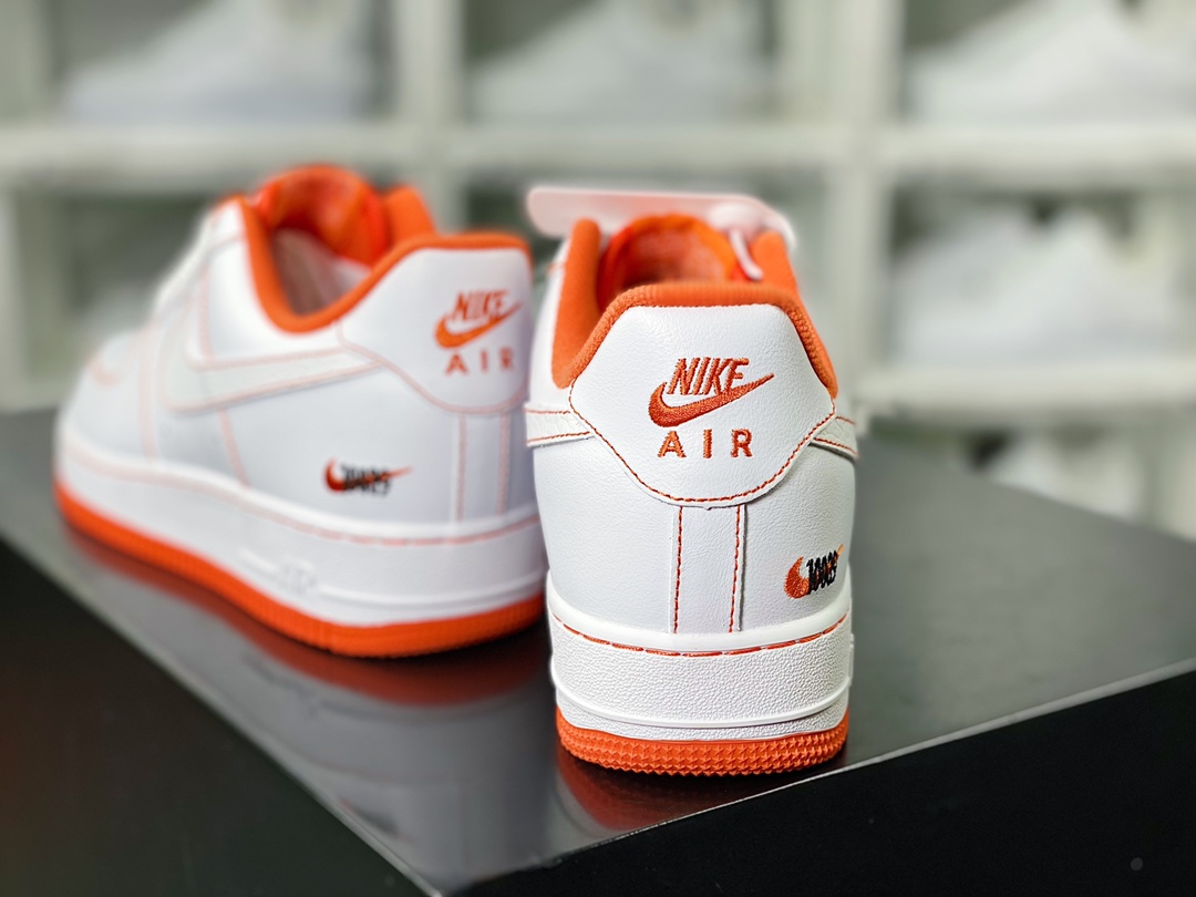 Air Force Low 1'07 ”Rucker Park” Air Force One classic low-top sneakers ”leather white and orange street ball” CT2585-100