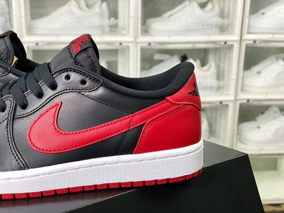 Air Jordan 1 Retro Low OG ”Bred” AJ1 Jordan generation low-top basketball shoes ”OG black and red forbidden to wear” 705329-001