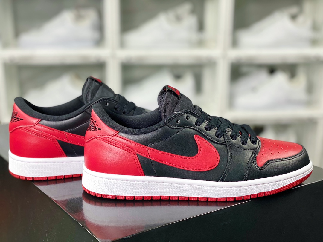 Air Jordan 1 Retro Low OG ”Bred” AJ1 Jordan generation low-top basketball shoes ”OG black and red forbidden to wear” 705329-001