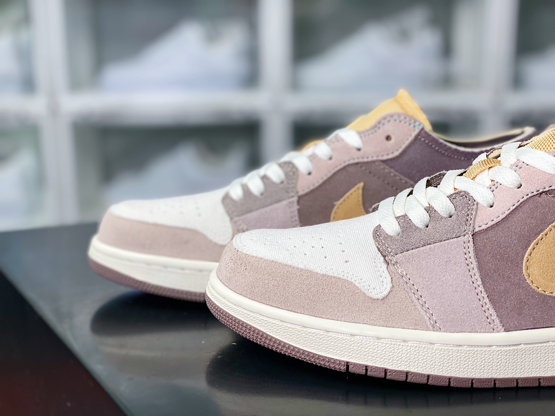 Air Jordan 1 Low SE Craft”Inside Out/Brown Yellow ”AJ1 Jordan generation low-top basketball shoe ”Deconstructed Brown Yellow” DN1635-200