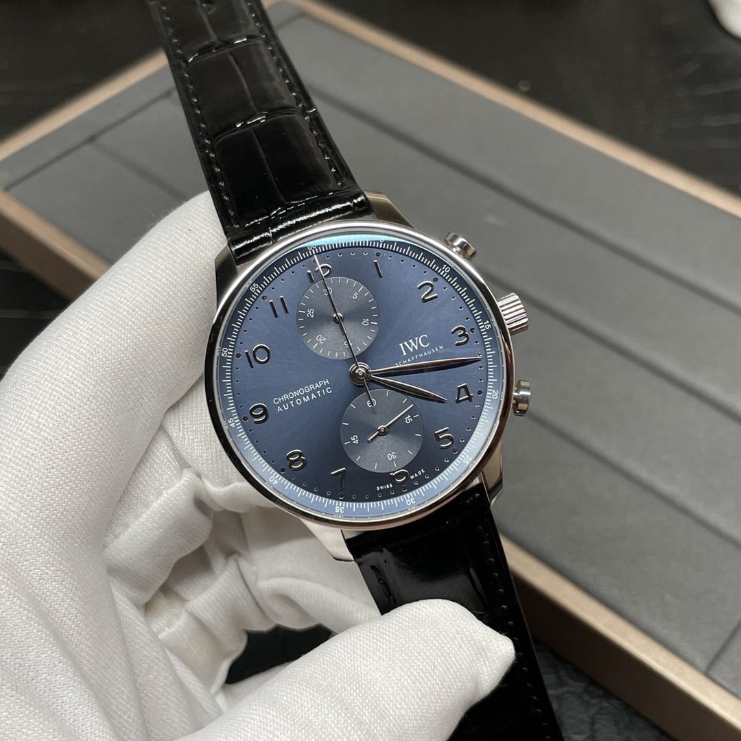 NO:144445,New product blue plate port plan,19860909新品 蓝盘葡计,,Watch