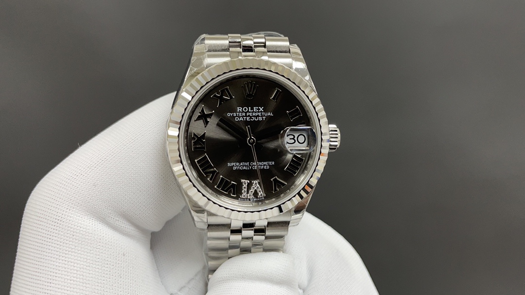 NO:714950,Today’s Recommendation Rolex Datejust Rome Black 31mm Top Quality Actual Shipment,,rolex19860909今日推荐 劳力士 日志 罗马 黑31mm顶级品质 出货实拍,,rolex,Watch