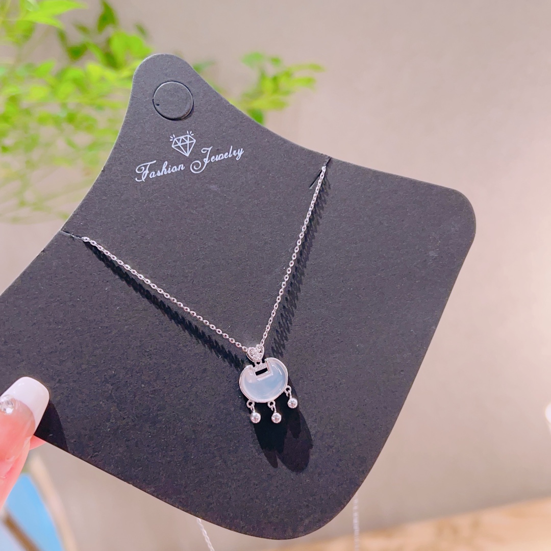 ガーリー高品質シルバーネックレスゴールド 日常使い