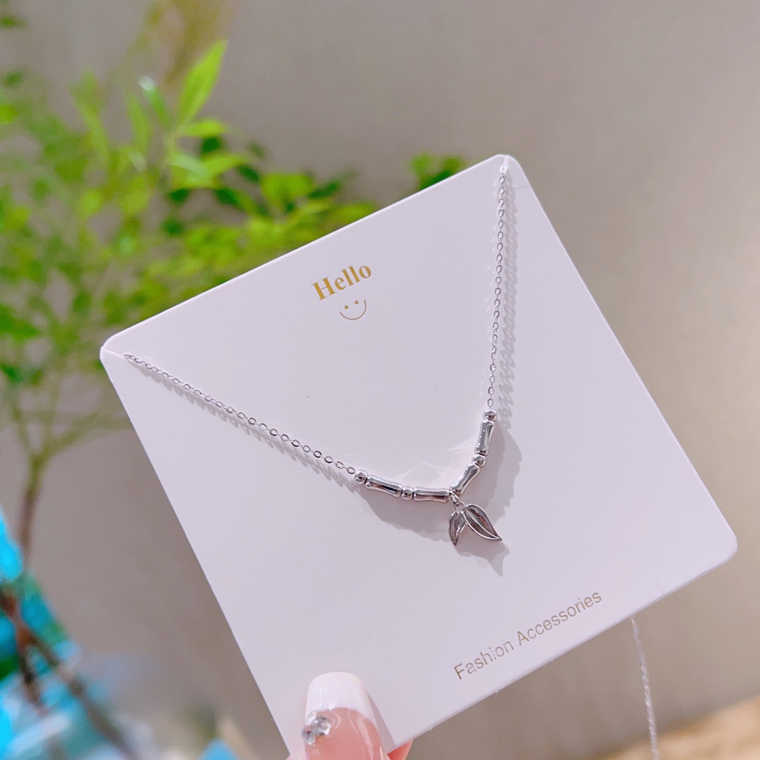 ミニマル高品質シルバーネックレスシルバー パーティー