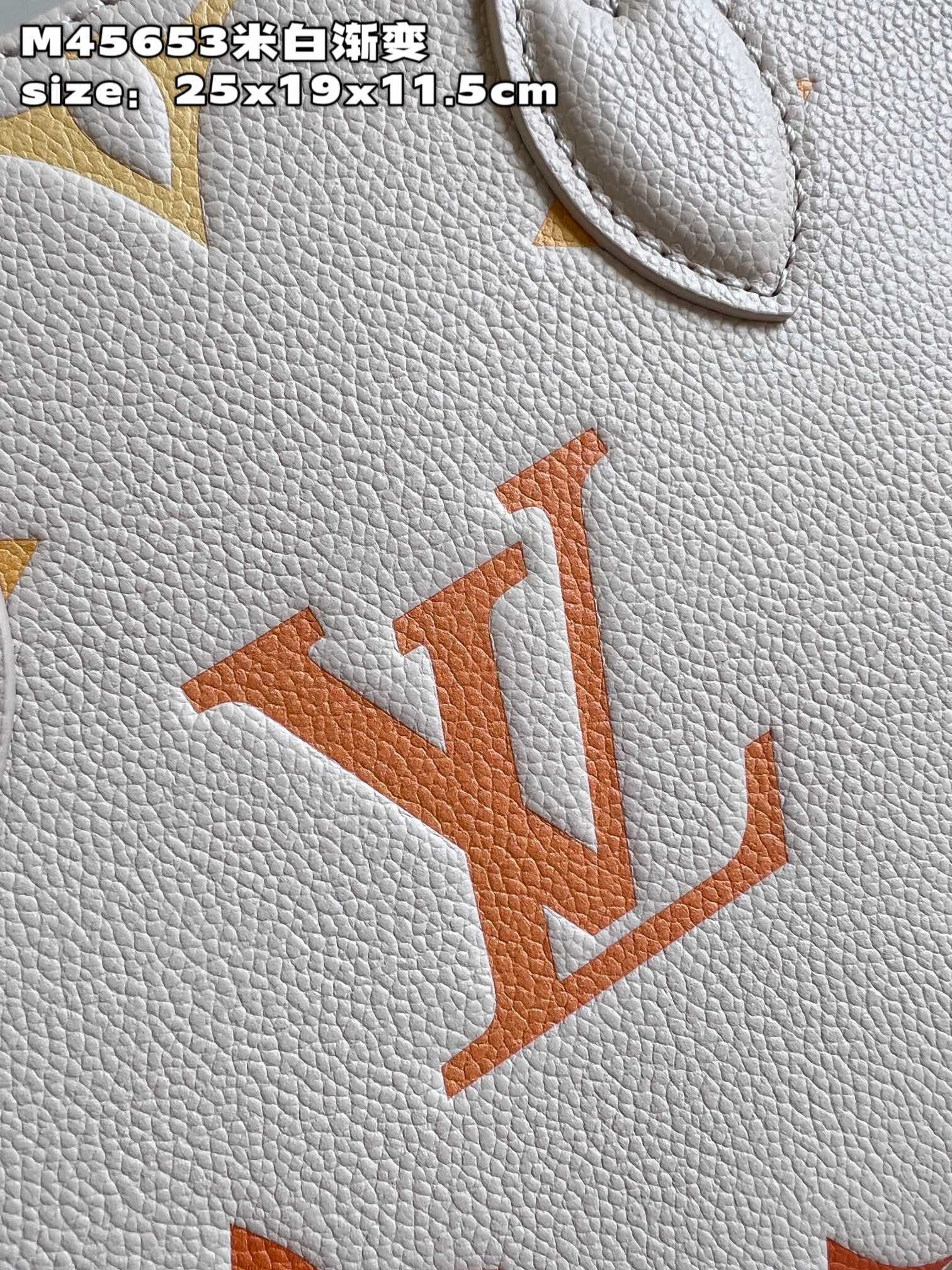 顶级原单M45653米白渐变M46513本款OnTheGo小号手袋以柔软MonogramEmpreint