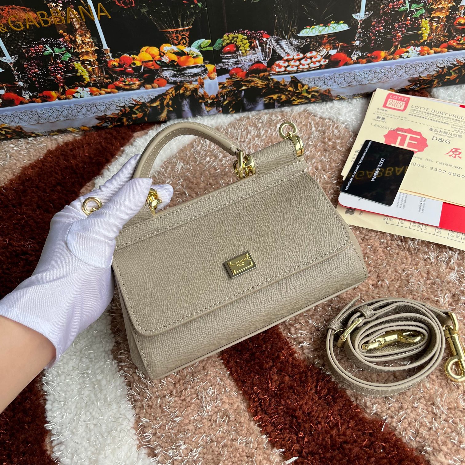 cm款号4134掌纹高端货Dolce&Gabbana杜嘉班纳时尚界另一款铂金包细腻手工制造经典款纯色百搭