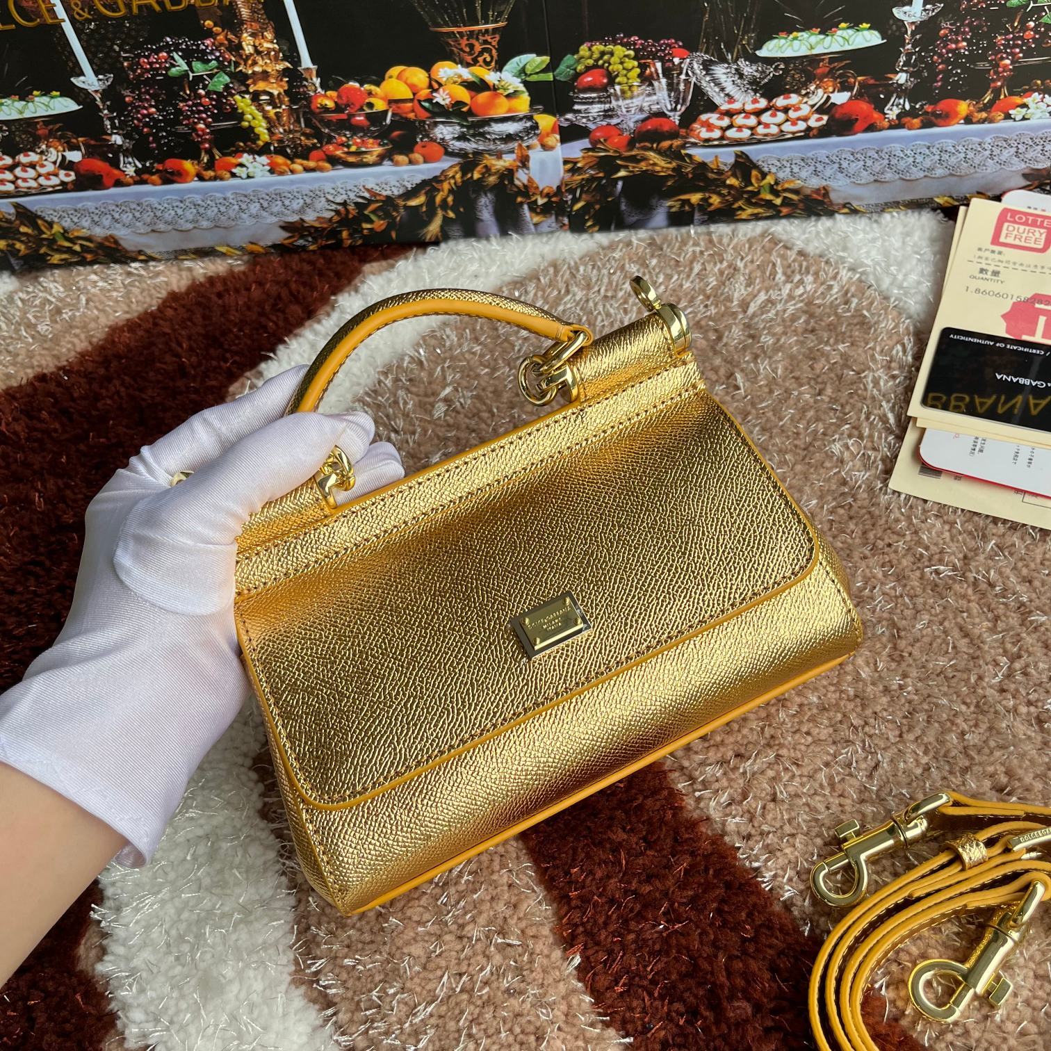cm款号4134掌纹高端货Dolce&Gabbana杜嘉班纳时尚界另一款铂金包细腻手工制造经典款纯色百搭