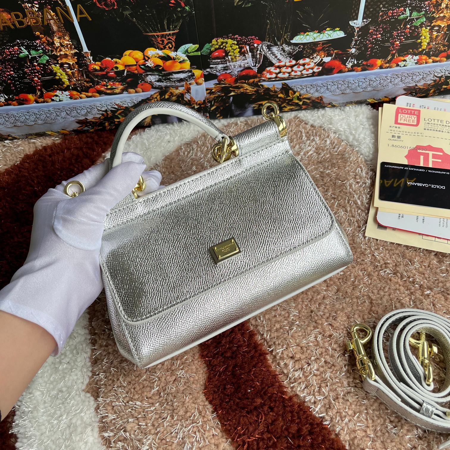 cm款号4134掌纹高端货Dolce&Gabbana杜嘉班纳时尚界另一款铂金包细腻手工制造经典款纯色百搭