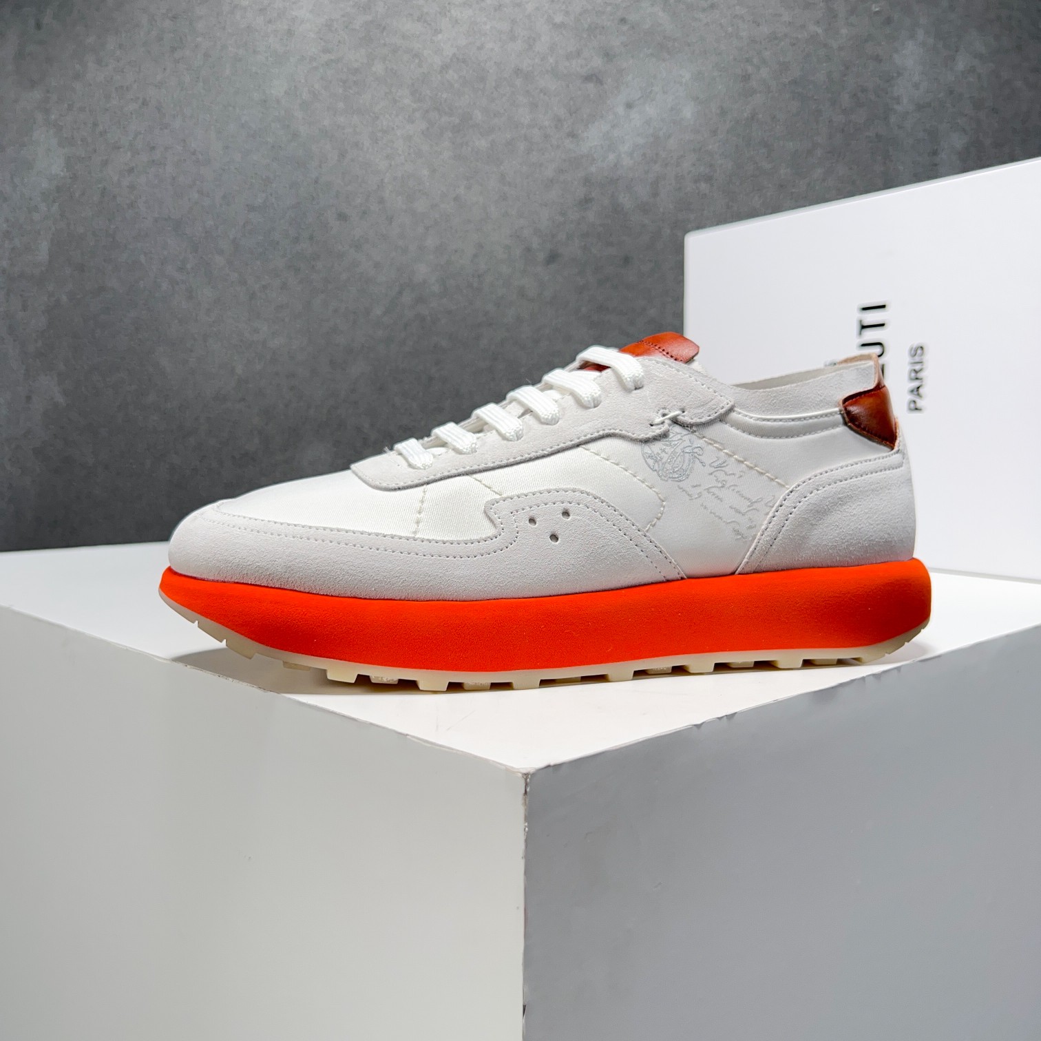 Berlut* Nuevos productos de primavera/verano de Bruti Deportivas ligeras Track de ante y nailon Prec