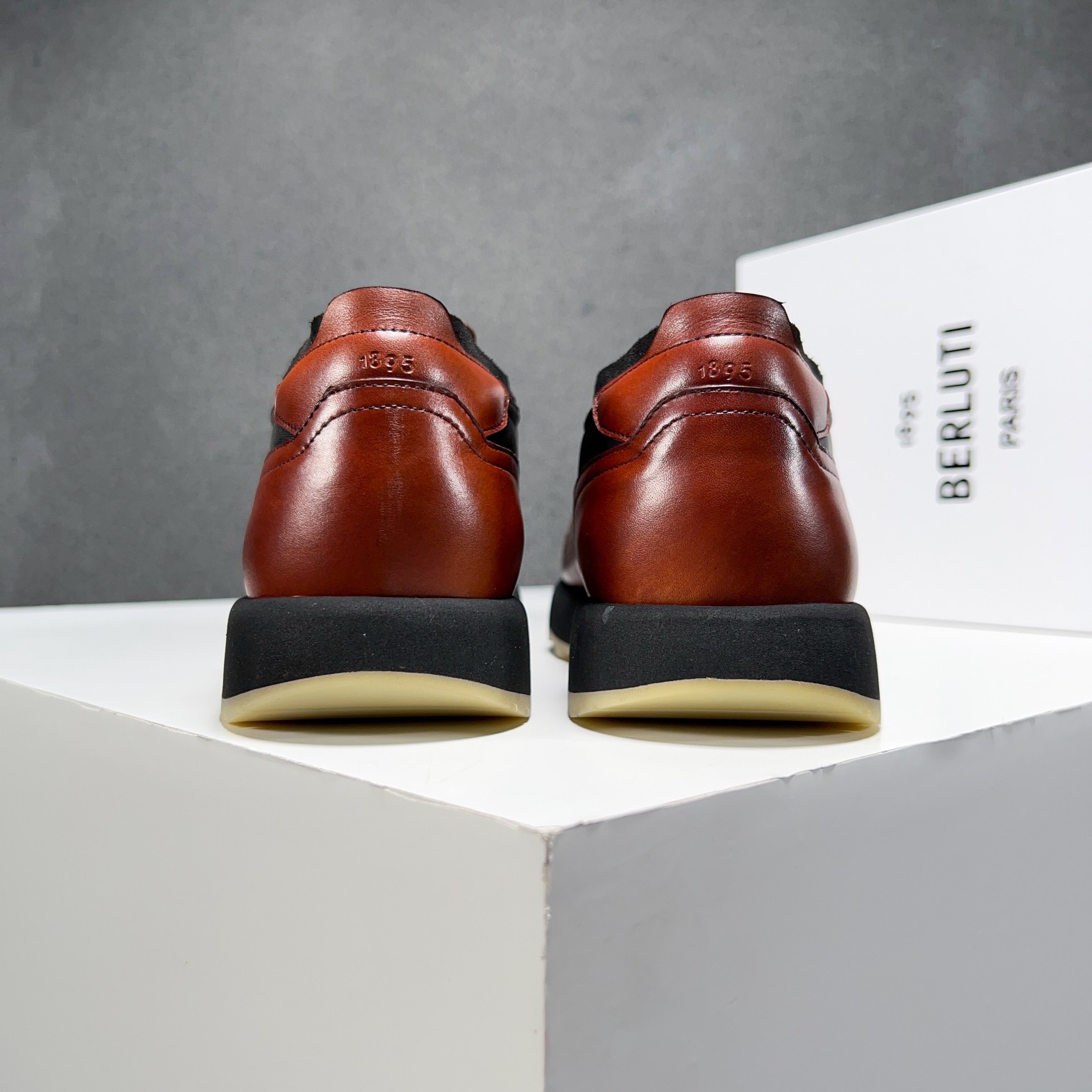 Berlut* Berluti primavera y verano nuevo ligero Track zapatillas de deporte de cuero y nylon precio 
