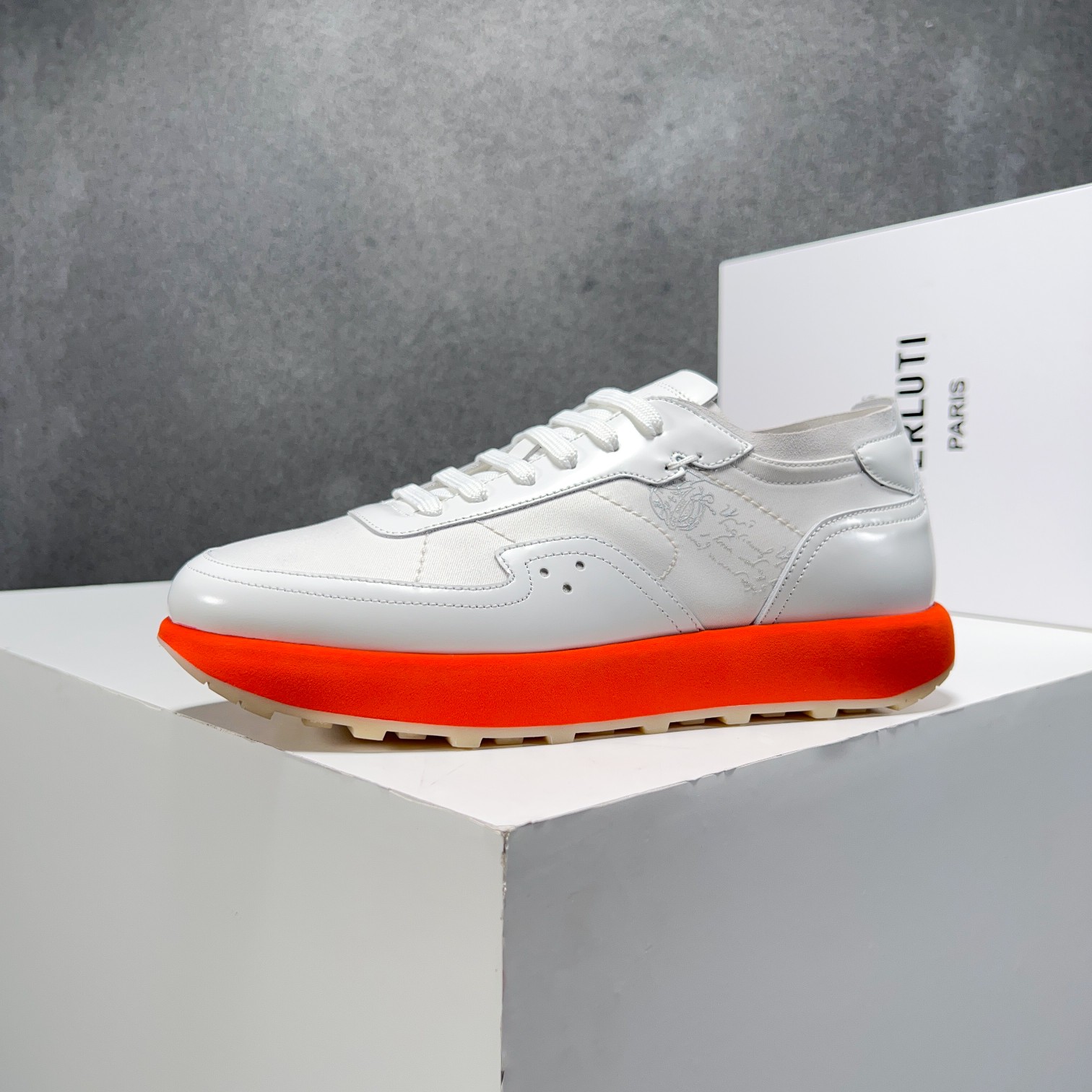 Berlut* Nuevos productos de primavera/verano de Bruti Deportivas ligeras Track de ante y nailon Prec