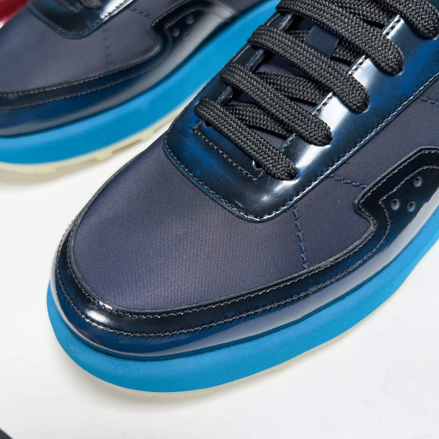 Berlut* Nuevos productos de primavera/verano de Bruti Deportivas ligeras Track de ante y nailon Prec