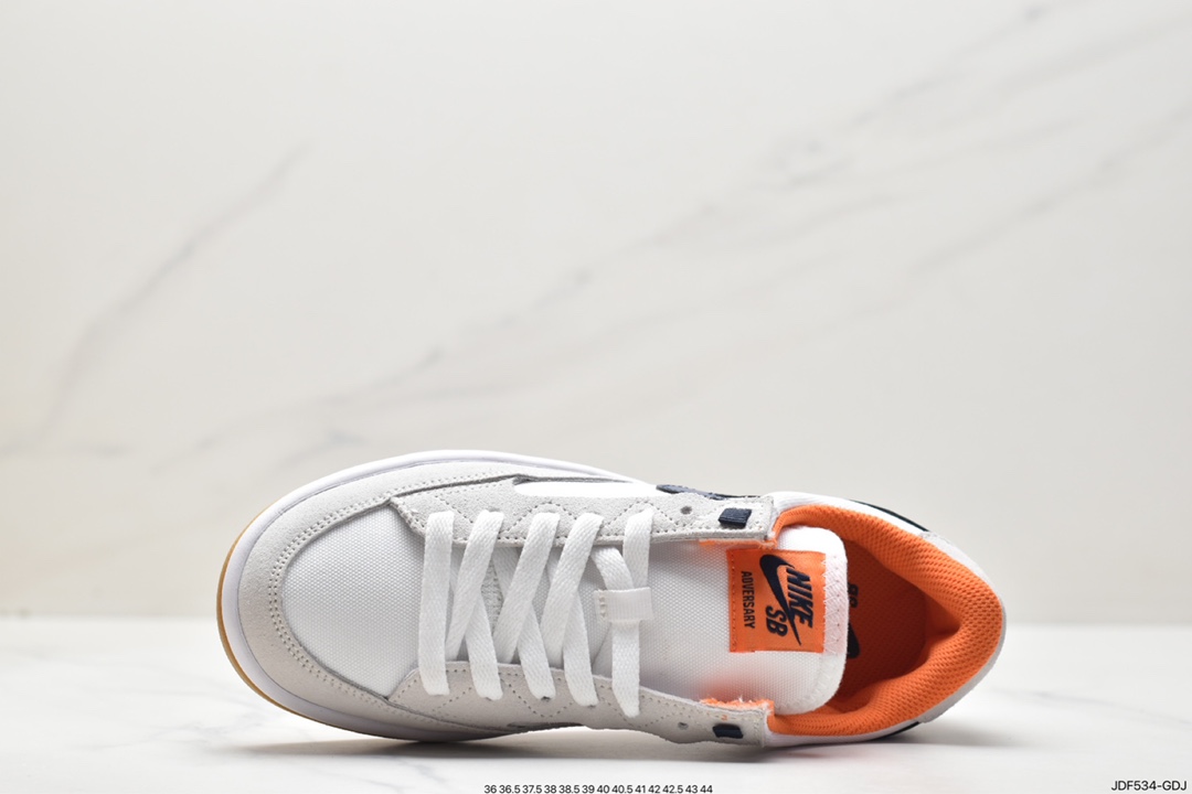 2021 trendy white and orange small air force low-top sports and leisure sneakers CJ0887-002