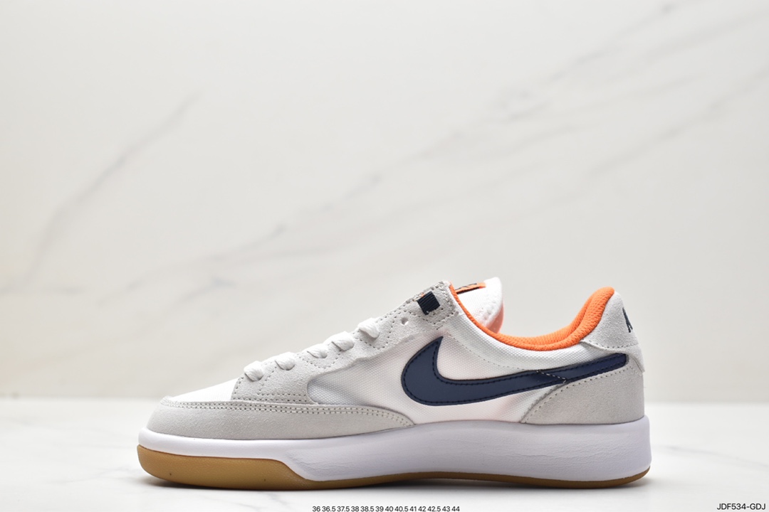 2021 trendy white and orange small air force low-top sports and leisure sneakers CJ0887-002