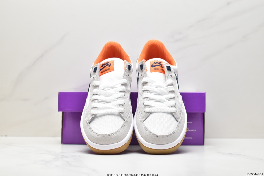 2021 trendy white and orange small air force low-top sports and leisure sneakers CJ0887-002