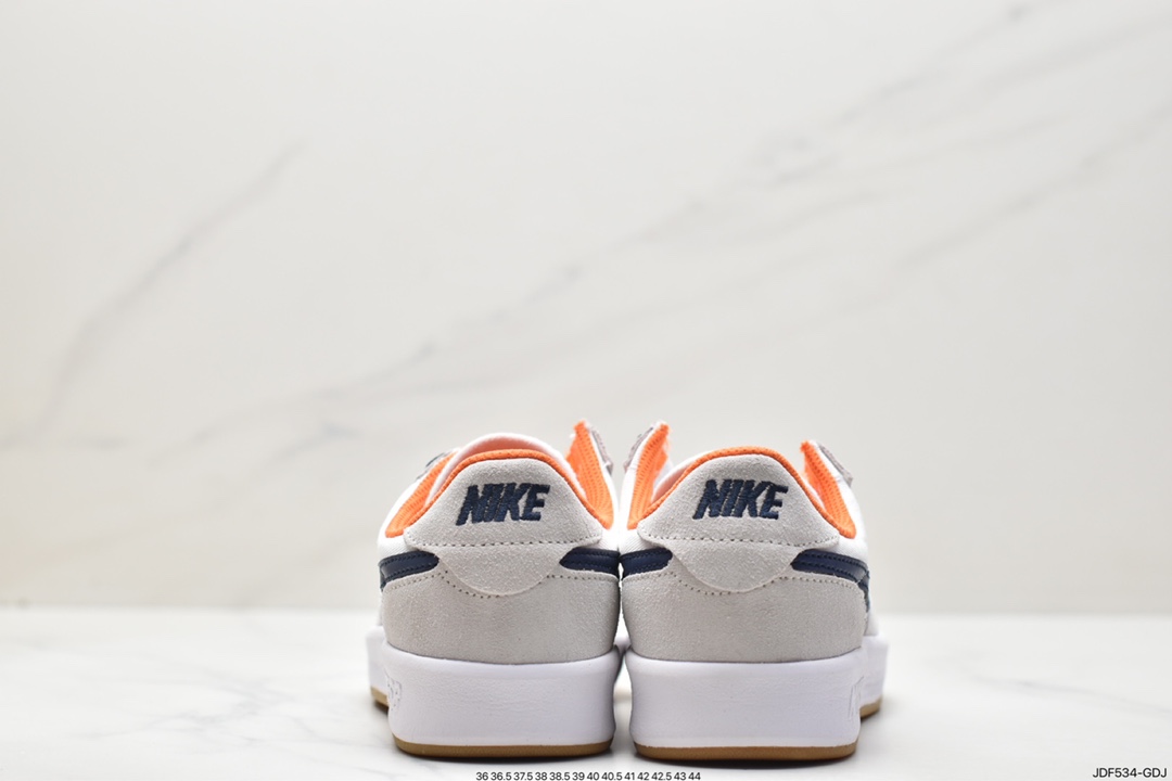 2021 trendy white and orange small air force low-top sports and leisure sneakers CJ0887-002