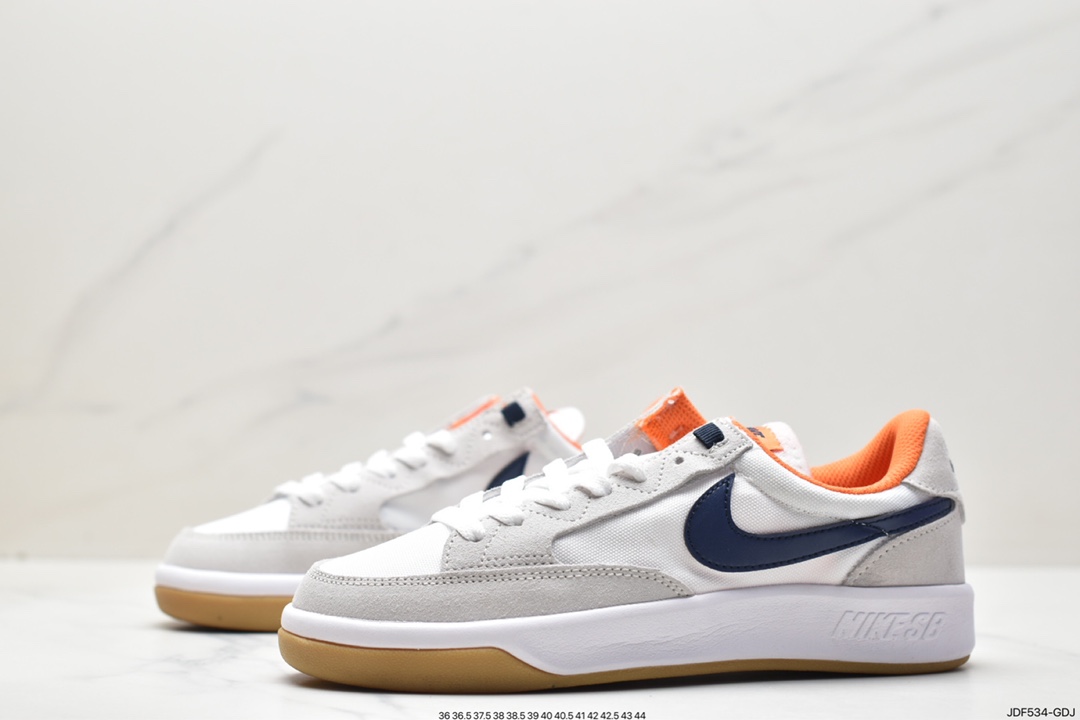 2021 trendy white and orange small air force low-top sports and leisure sneakers CJ0887-002