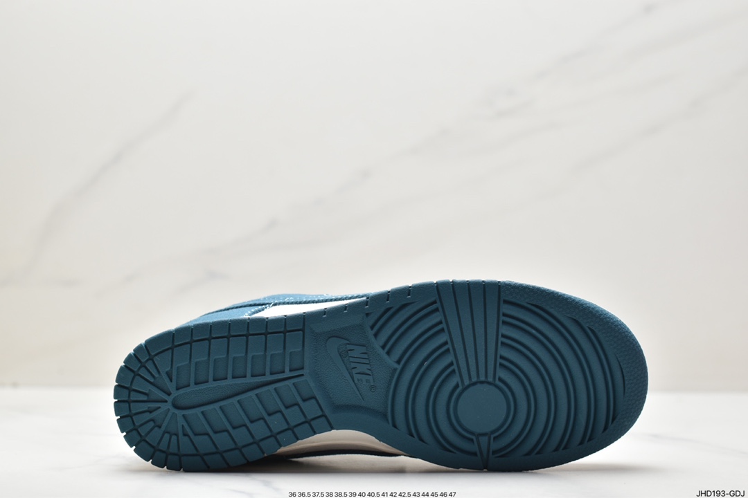 190 Nike SB Dunk Retro Low”Industrial Blue Sashiko”扣篮系列低帮休闲板鞋“丹宁牛仔蓝白刺子绣”DV0834-101