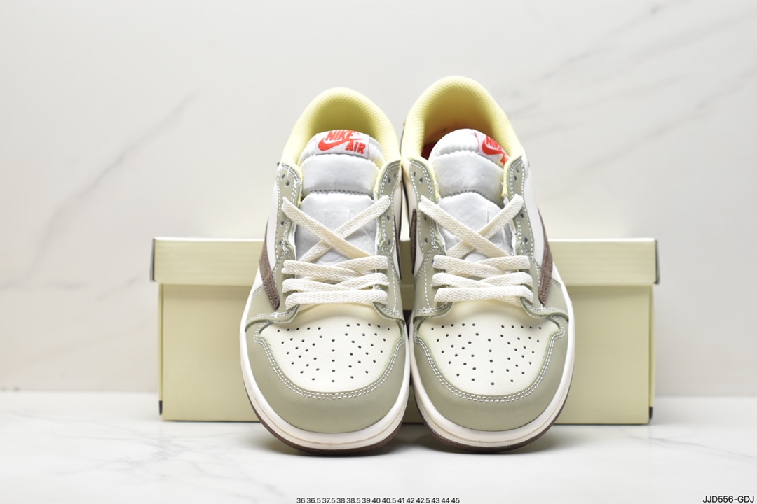 130  Travis Scott x Nike Air Jordan 1 Low OG SP”Black/Green Toe”AJ1乔丹一代篮球鞋 DM7866-603