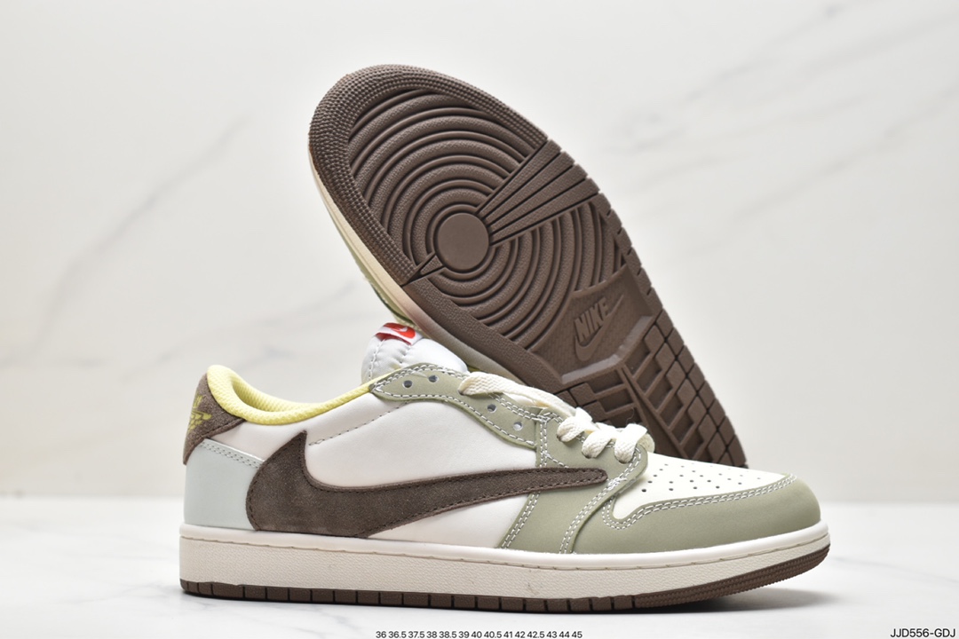 130  Travis Scott x Nike Air Jordan 1 Low OG SP”Black/Green Toe”AJ1乔丹一代篮球鞋 DM7866-603